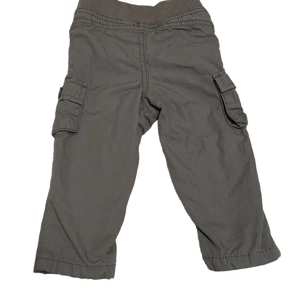 EUC OshKosh B’Gosh Gray Cargo Pants - 6M